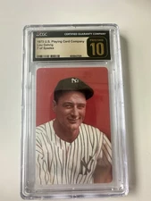 Lou Gehrig 1973 US Playing Cards 7 Of Spades CGC Prisitne GEM MT 10