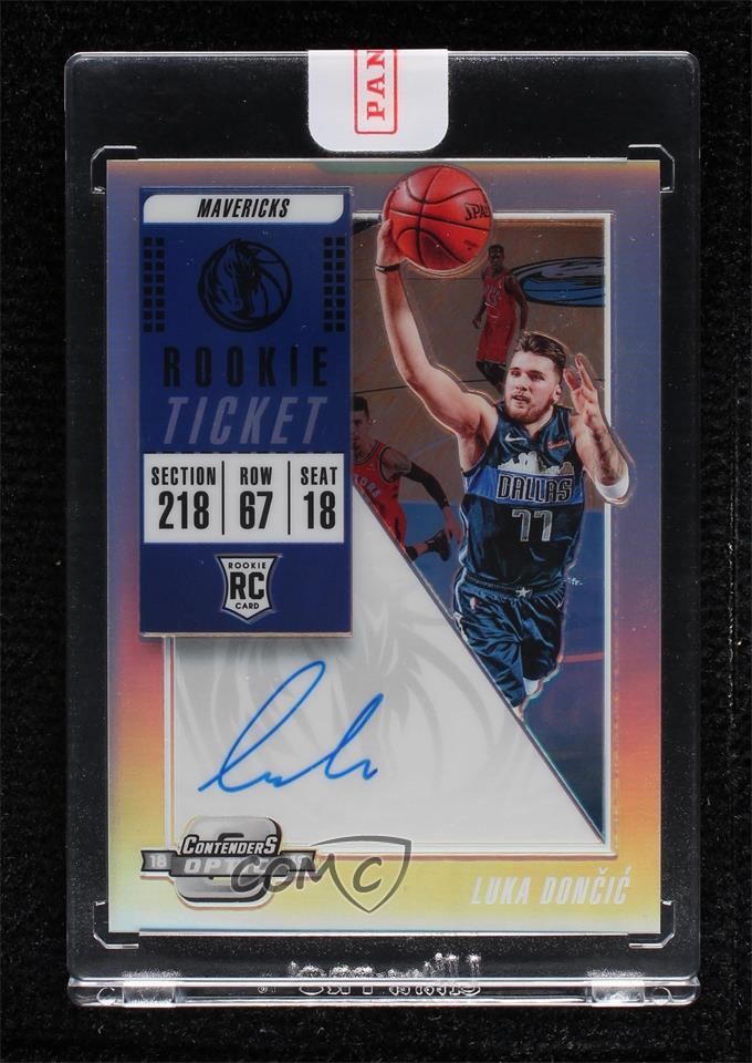 Luka Doncic 2018 Contenders Optic #128 Rookie Ticket Auto