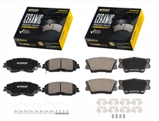 For 2018 2019 2020 - 2023 Toyota Camry  Front & Rear Ceramic Brake Pads Kit