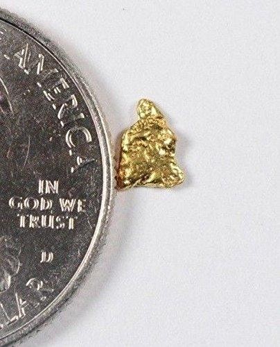Alaskan-Yukon BC Goldrausch natürliches Goldnugget 0,15 Gramm echt - Bild 4 von 8