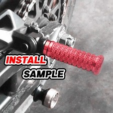 For Kawasaki GPZ1000 RX 86-89 88 87 Anti-slip Front Foot Pegs POLE Red