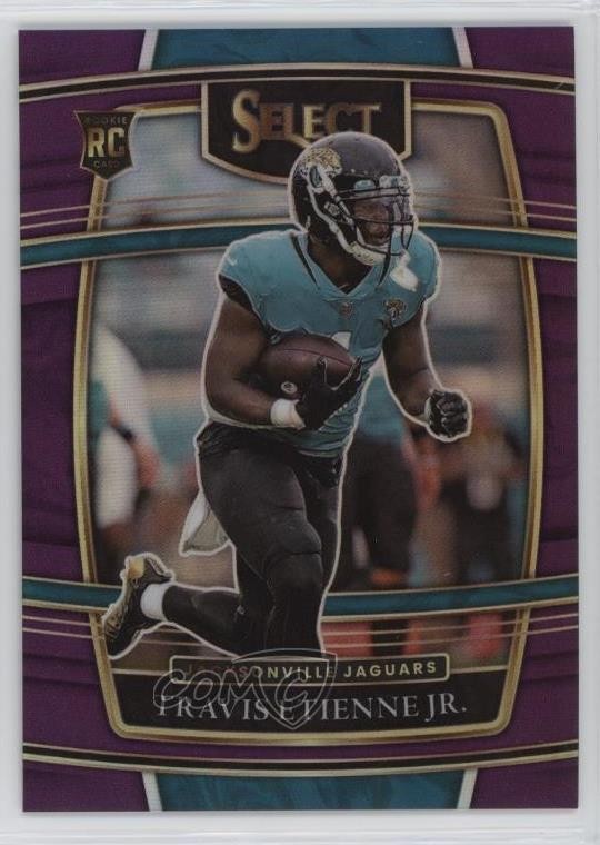 2021 Panini Select Concourse Purple Prizm 7/75 Travis Etienne Jr #54 14cm