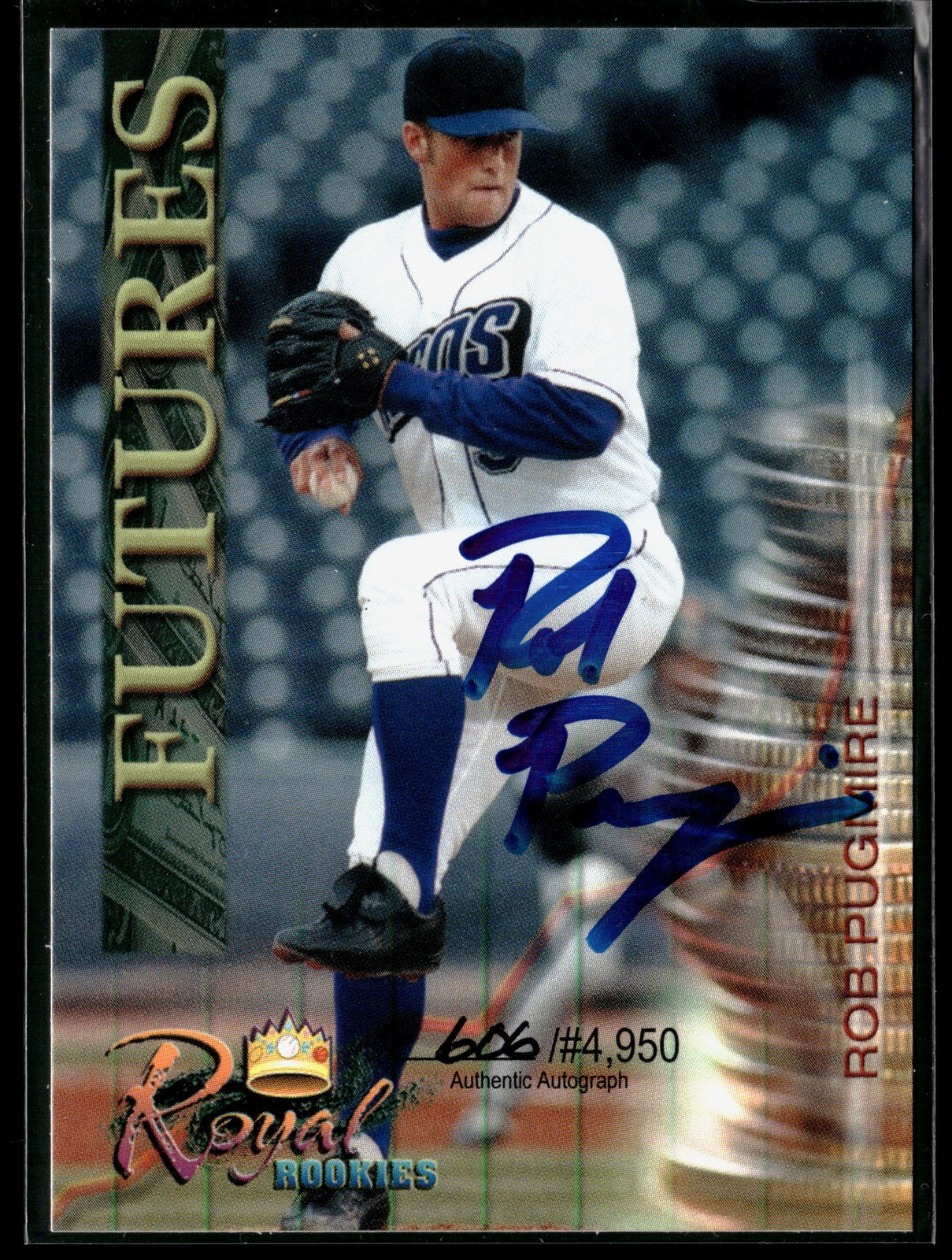 Rob Pugmire 2000 Royal Rookies Futures #15 Autographs Akron Aeros