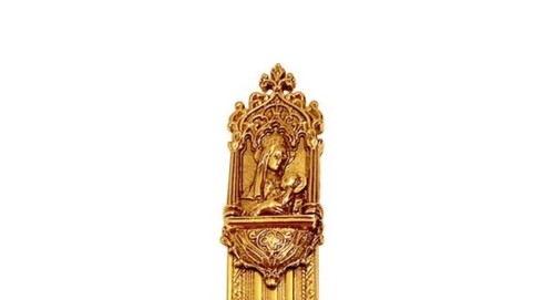 Vatican Library Collection Gold Plated Virgin Mary With Child Bookmark Jesus Art - 第 12/17 張圖片