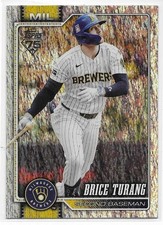 2026 Topps Series 1 Sand Glitter Brice Turang Brewers 2B #105
