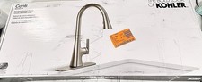 KOHLER Conti Single Handle Pull Down Sprayer Kitchen Faucet in Vibrant Stainless