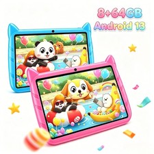7 Inch Kids Tablet Android 13 8 64GB Time Controls Birthday Gift WiFi Bluetooth