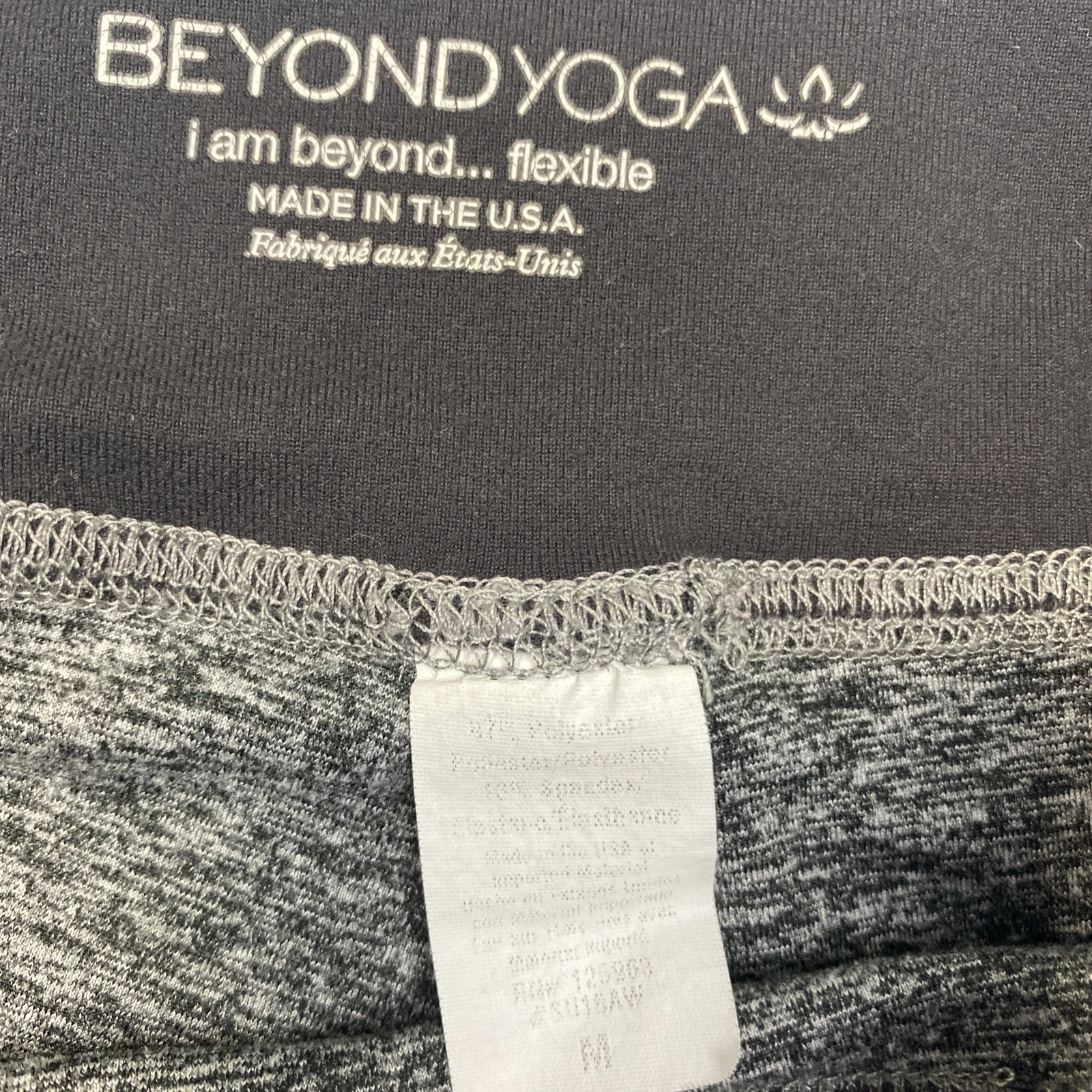 beyond-yoga crop side lattice lace up hem leggings