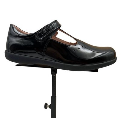 Geox Youth Big Girls Naimara T-strap Dress School Shoes Size 3 Solid Black