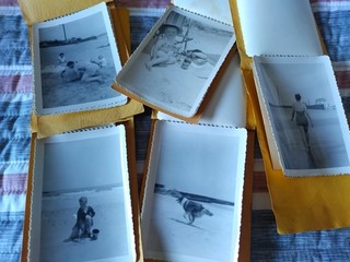 Vintage 1950's Stone Harbor Beach NJ Photo Album Lot Of 42 Pics
