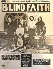 Blind Faith 1969 Sheet Music Book Illustrated Piano Vocal Guitar Solos & Combos