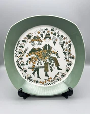 Vintage Figgjo Flint Norway "Sicilia" Serving Platter Folk Art Dancers