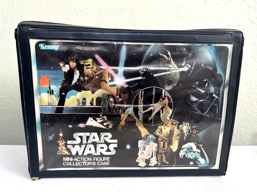 1977 KENNER STAR WARS COLLECTORS CARRYING CASE VINTAGE FOR 3.75" MINI FIGURES