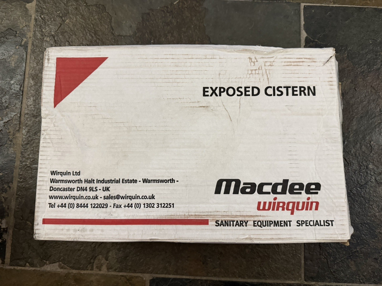 Wirquin Macdee CCD09WH White Low Level Bottom Inlet/ WC Exposed Cistern