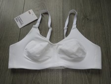 M&S MARKS & SPENCER WHITE FLEXIFIT NON WIRED MATERNITY NURSING BRA UK SIZE 36A