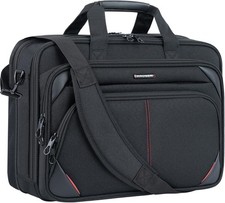 Laptop Bag 17.3 Inch Premium Laptop Briefcase, Expandable Water Repellent Messen