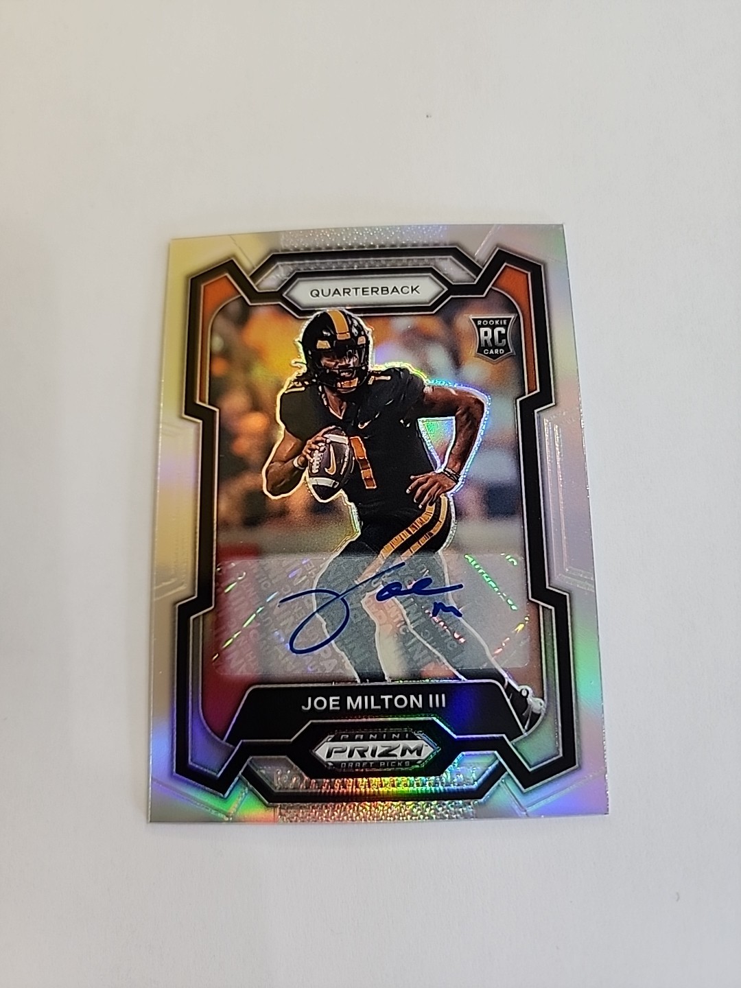 2024 Panini Prizm Draft Picks - Joe Milton III #157 Silver Prizm Auto ZK