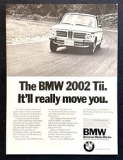 1973 Bmw 2002 Tii Sedan Photo Itll Really Move You Vintage Print Ad