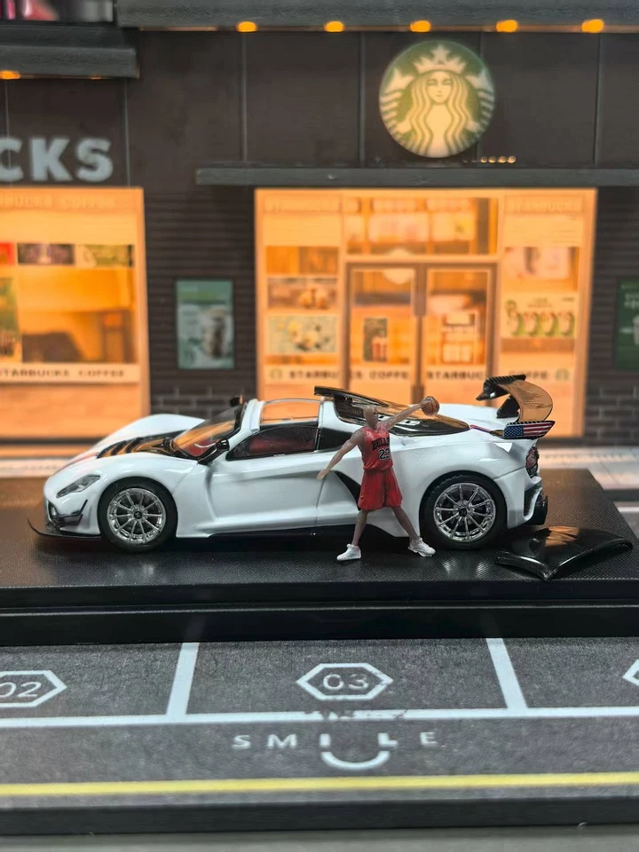 RM 1:64 Hennessey Venom F5 Edición Abierta Venom Aleación Coche Modelo Diecast Colección Foto 4 de 4