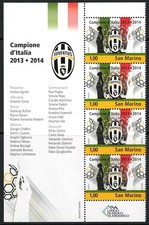 2014 San Marino, Juventus Figured Corner Block # 175 - MNH**