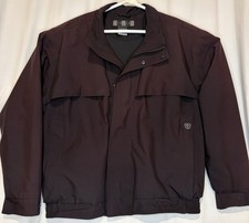 Men  s Nike Golf Jacket Black Fit Storm Windbreaker Full Zip Size Large