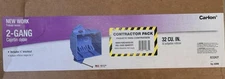 Carlon B232ACP 2-Gang PVC New Work Contractor 50 Pack Outlet Boxes