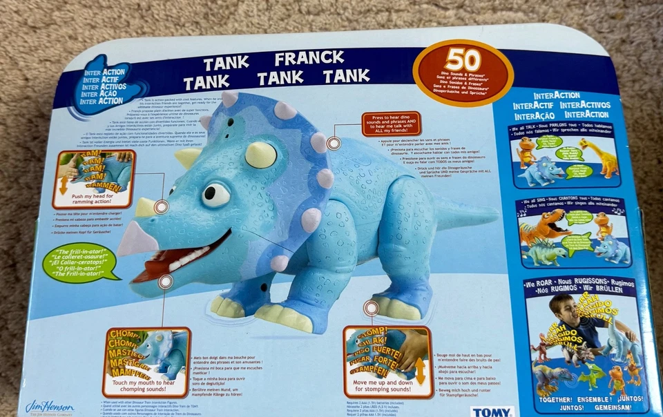 Dinosaur Train Inter Action Tank Triceratops - 50 Dino Sounds & Phrases, new - Image 2 of 4