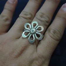 Fine Silver Rings HILL TRIBE Ethno Anello Argento Classic Tribal Ribbon 56051