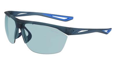 NEW Nike EV0946-082 Matte Thunderstorm Tailwind E Sunglasses Blue Low Light Lens