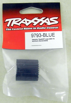 Heat Sink, Titan 87T Motor (Blue Anodized) - Traxxas 9793-BLUE