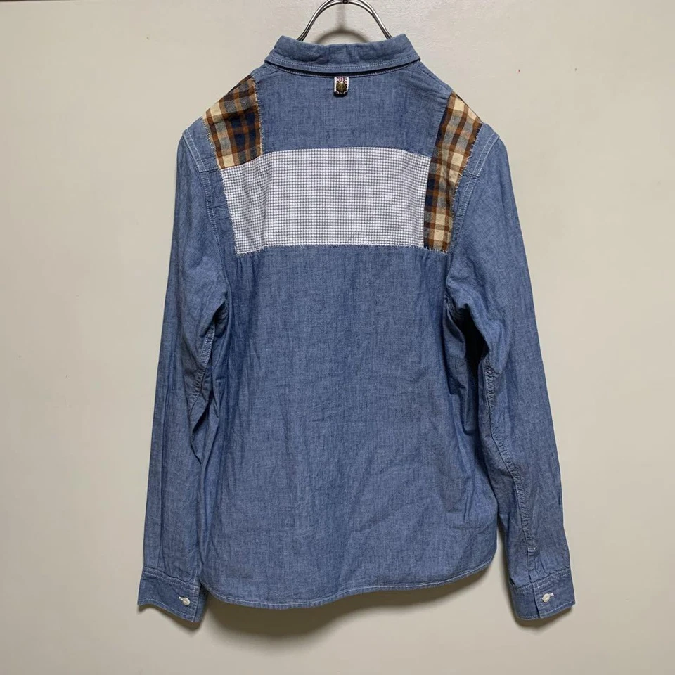 Camisa Denim Visvim Patchwork Talla-1 Para Hombre Prendas para el torso Hechas en Japón Usadas Foto 4 de 4