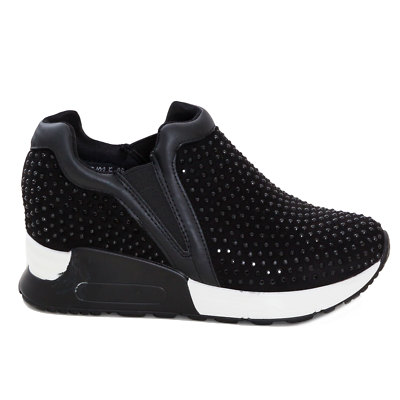 Kaporal Christa Scarpe Da Ginnastica Donna - Nero Con Strass, Taglia 41 EU - Sneakers Basse In Tessuto - 2