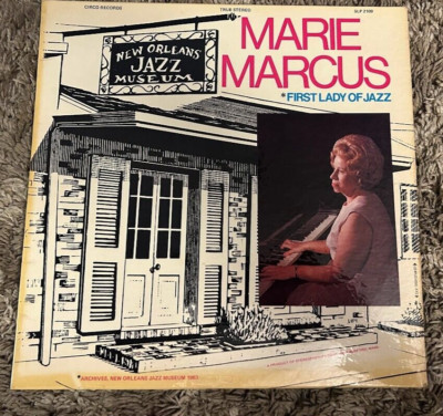 (USED) Marie Marcus - First Lady of Jazz. New Orleans 1963 * SIGNED VG+/VG+