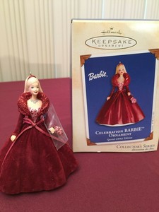 2002 Hallmark Barbie "Celebration Barbie" Keepsake Christmas Ornament