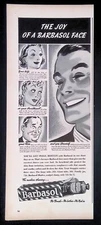 Print Ad 1930's Barbasol Face Joy Wife Sweetheart Boss Shaving