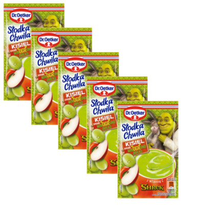 Dr. Oetker Slodka Chwila KISIEL hot jelly treat in a mug: APPLE GRAPE