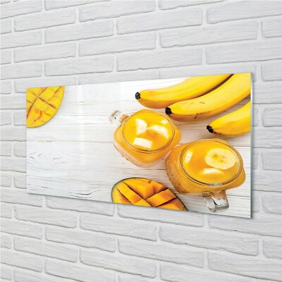 Tulup Acrylglas 100x50 Wandkunst Mango Banane Smoothie