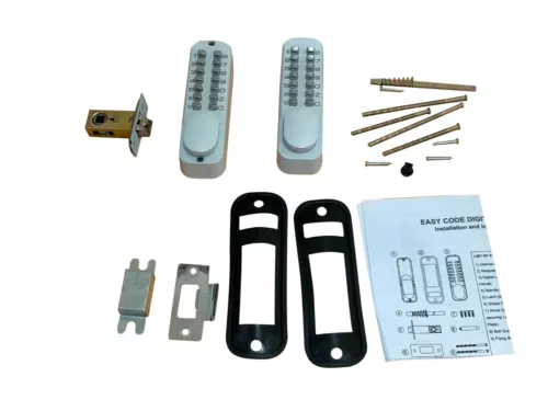 Security Code - dDouble Keypad or Single Outdoor white Gate Lock - Picture 6 of 25