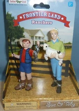 Safari Ltd Toy Figurines Sue & Toby, Frontierland series