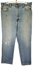 Vintage Levi's 80s 90s Copper Tab Blue Jeans Mens Size 36x30 Denim Distressed
