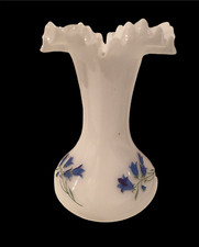 CRYSTALEX NOVY BOR VINTAGE VASE HAND BLOWN WHITE 16cm