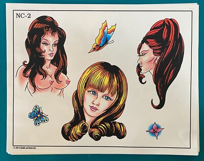 Spaulding and Rogers Tattoo Flash Sheet NC-2