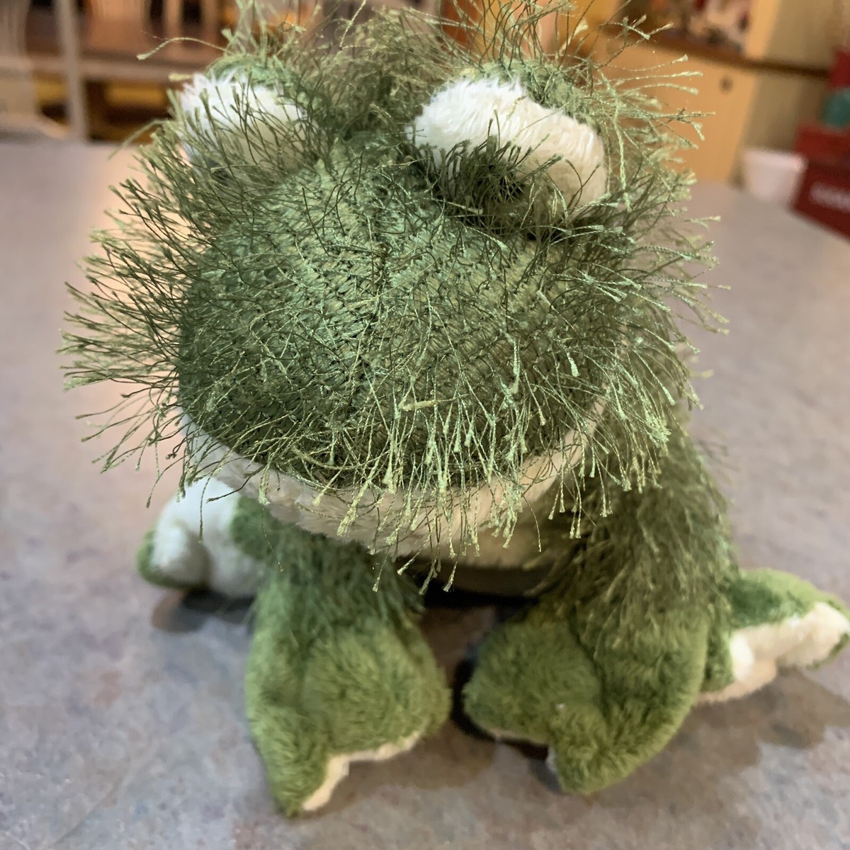 Webkinz Frog HM001 Plush Stuffed Animal Hairy Stringy NO CODE Cute