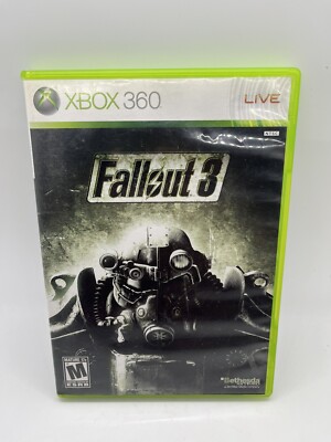 Fallout 3 (Microsoft Xbox 360, 2008), Complete w/ Manual CIB, VERY GOOD