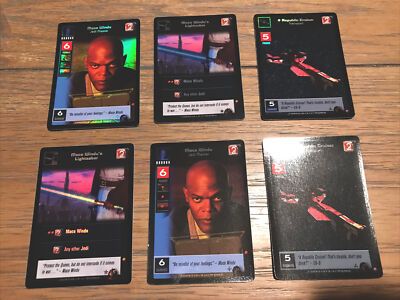 Mace Windu - FOIL Lot - STAR WARS Young Jedi CCG - Unplayed 