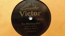 Margaret McKee 78rpm single 10-inch Victor Records #18083 The Mocking Bird 