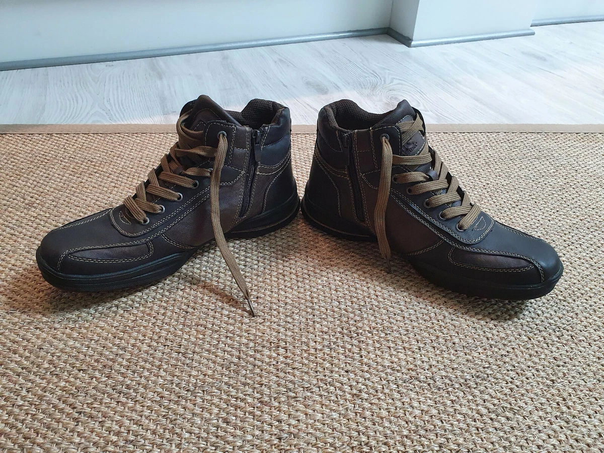 Gordon Jack Herren Boots Schuhe Gr. 43 braun Reissverschluss Schn rung gef ttert