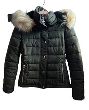 Royal Matrix Women's Hooded Puffer Jacket Short Winter Puffer Coat Full Zip Warm