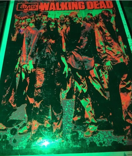 The Walking Dead Zombie Group Blacklight Poster Rare Blacklight Poster - Picture 4 of 24