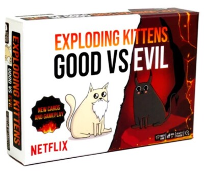 Exploding Kittens : Good Vs Evil ~ sealed box party game based on Netflix series